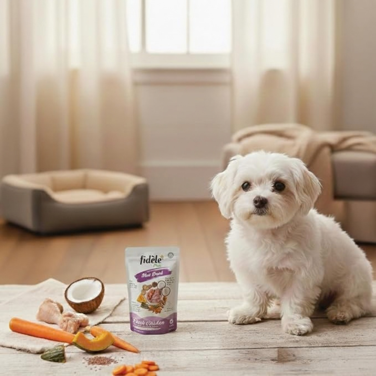 Fidele+ Fresh Chicken Wet Dog Food for Mini Breeds (12x70 g)
