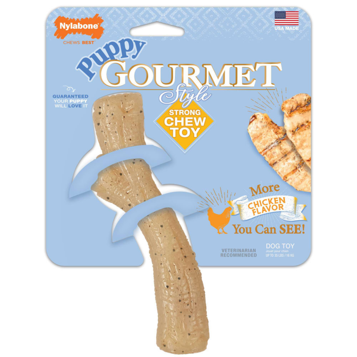 Nylabone Strong Chew Gourmet Style Femur Puppy Chew Toy- Medium - Rufftail Pune