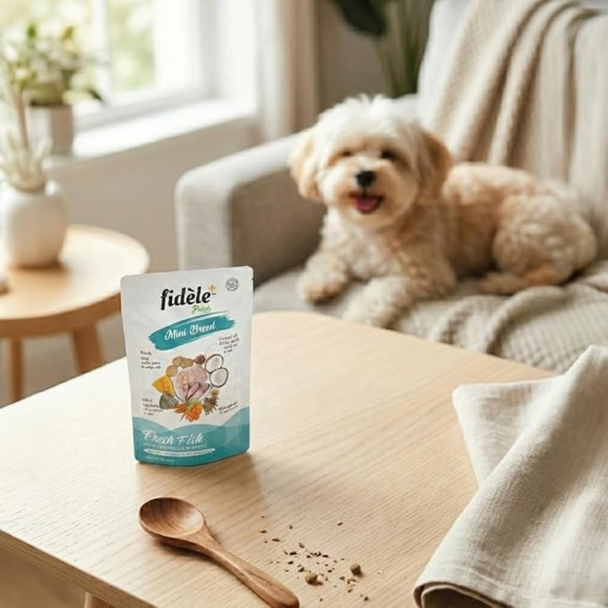 Fidele+ Fresh Fish Wet Dog Food for Mini Breeds (12x70 g)