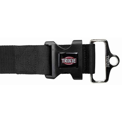 TRIXIE Dog Nylon Extra Wide Premium Collar M-L Black
