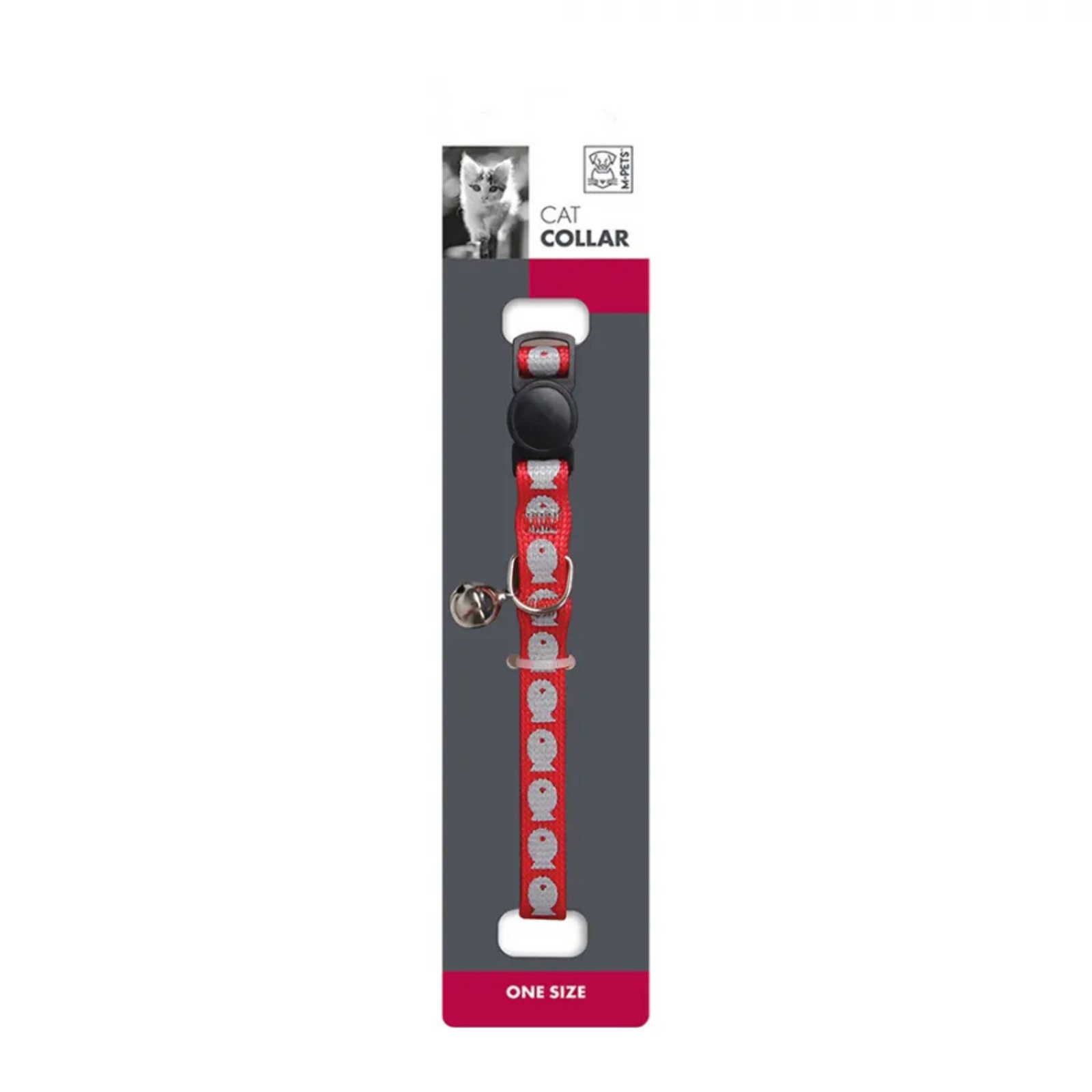 M-Pets Classic Cat Collars  REFLECTIVE Cat Collar Assorted - Rufftail