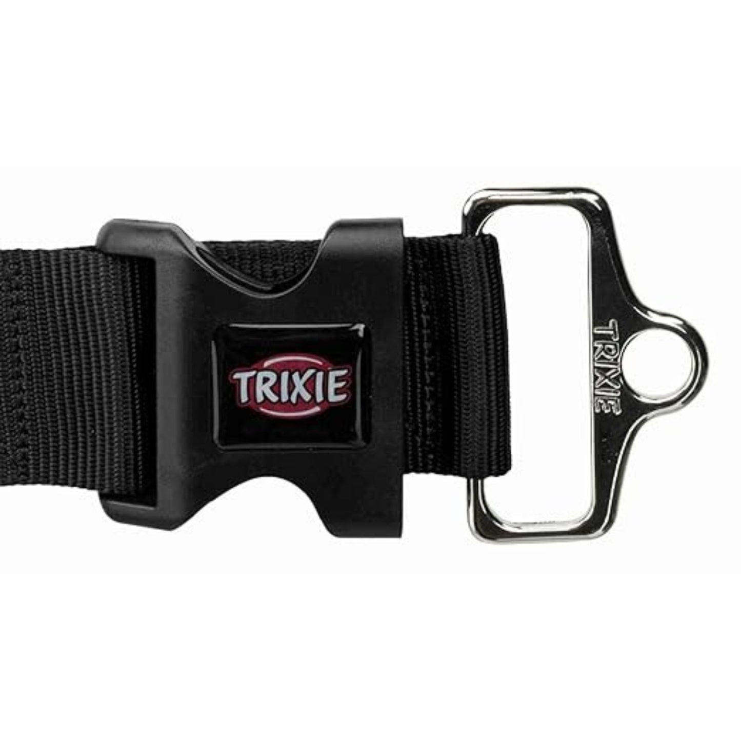 TRIXIE Dog Nylon Extra Wide Premium Collar M-L Black