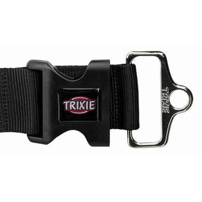 TRIXIE Dog Nylon Extra Wide Premium Collar M-L Black