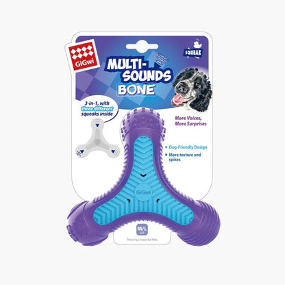 GiGwi Multi-Sound Bone Squeaky & Unique Dog Toy - Rufftail