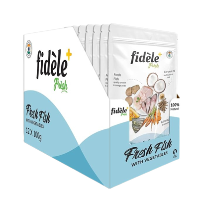 Fidele+ Fresh Fish With Vegetables Pouch (12x100 g)