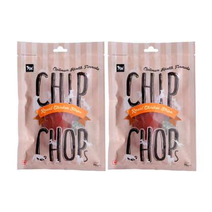 Chip Chops Roast Chicken Strips Treats - 70g