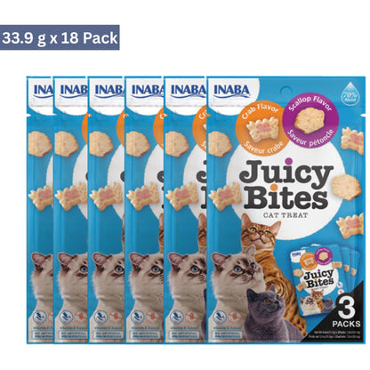 Inaba Juicy Bites Crab & Scallop Flavors Cat Treat (33.9 g)