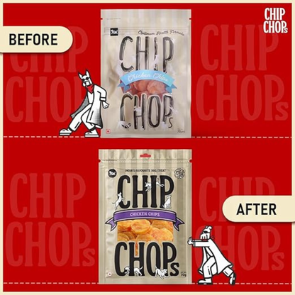 Chip Chops Chicken Chips Coins Treats - 70g