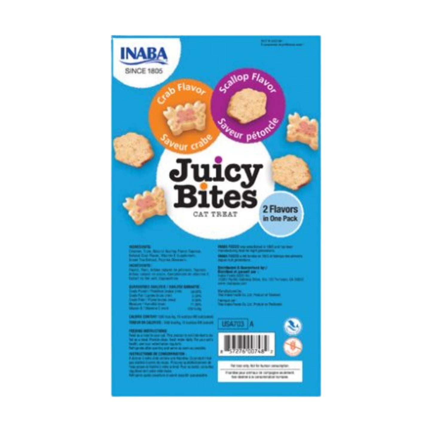 Inaba Juicy Bites Crab & Scallop Flavors Cat Treat (33.9 g)