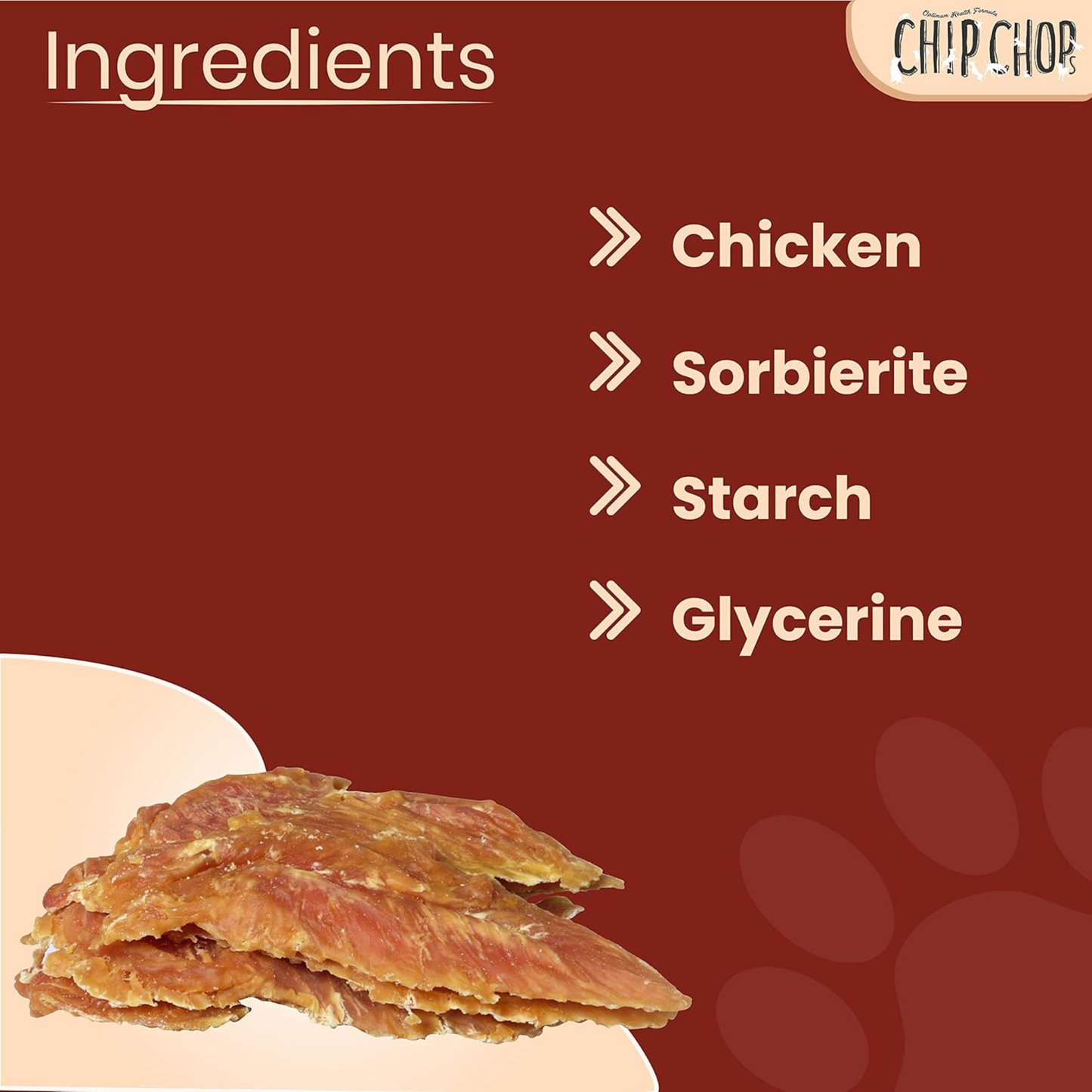 Chip Chops Roast Chicken Strips Treats - 250g