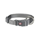 Trixie Premium Dog Collar Graphite M-L - Rufftail Pune