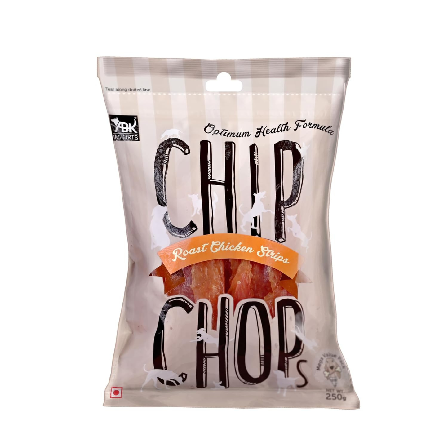 Chip Chops Roast Chicken Strips Treats - 250g