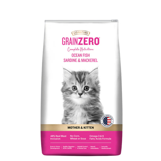 Signature Grain Zero Mother & Kitten Dry Cat Food - All Breed Formula - Rufftail