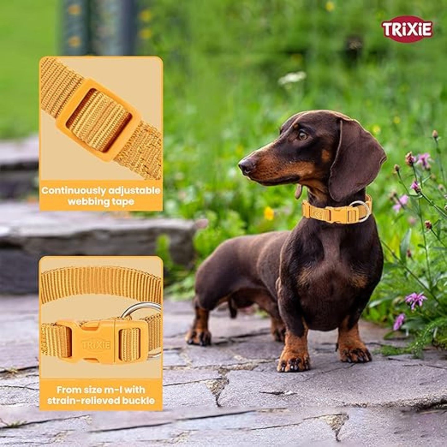 Trixie Premium Dog Collar Curry S-M