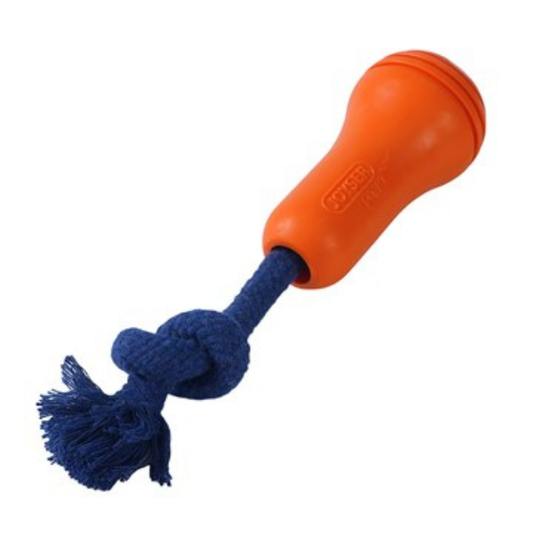 JOYSER Ropper Puppy Toy - Orange/Dark Blue S/M