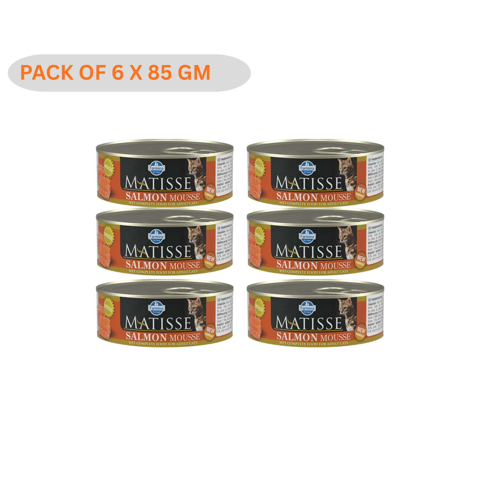 FARMINA MATISSE SALMON MOUSSE- Complete Wet Food For Adult Cats
