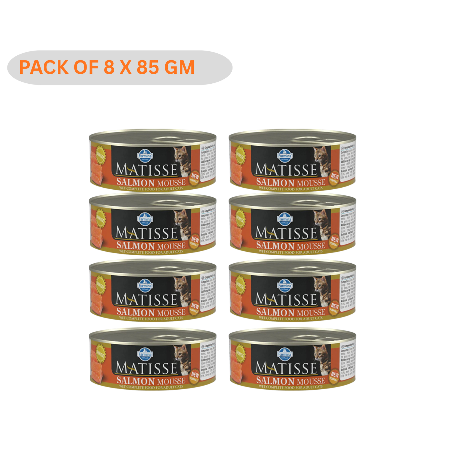 FARMINA MATISSE SALMON MOUSSE- Complete Wet Food For Adult Cats