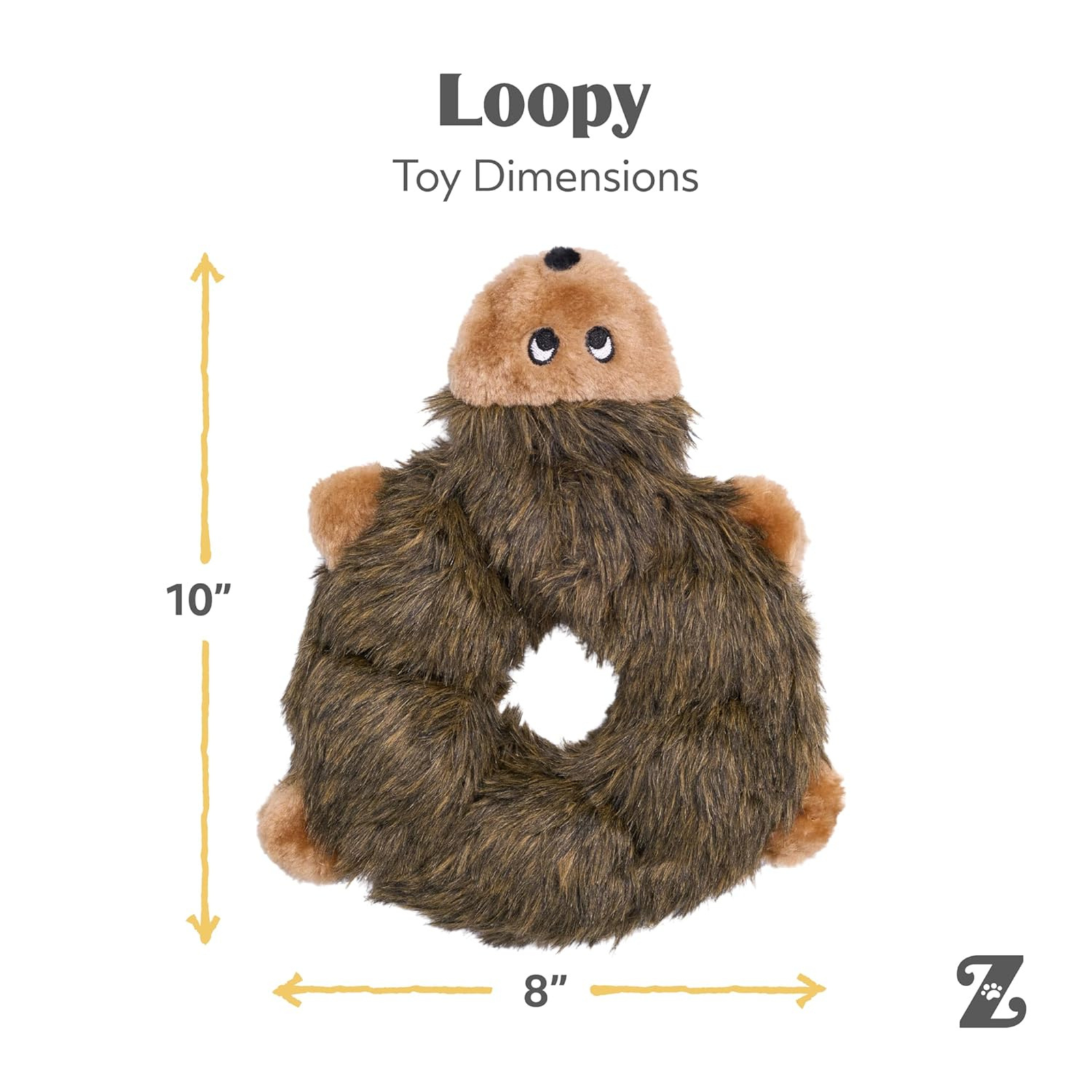 ZippyPaws Loopy Hedgehog Squeaky Dog Toy product image 5 - Rufftail Pune