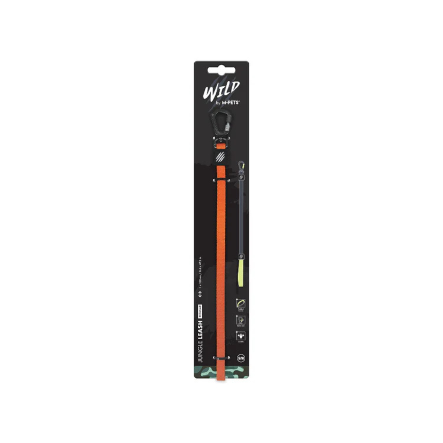 M-Pets WILD Jungle Regular Leash S-M - Rufftail