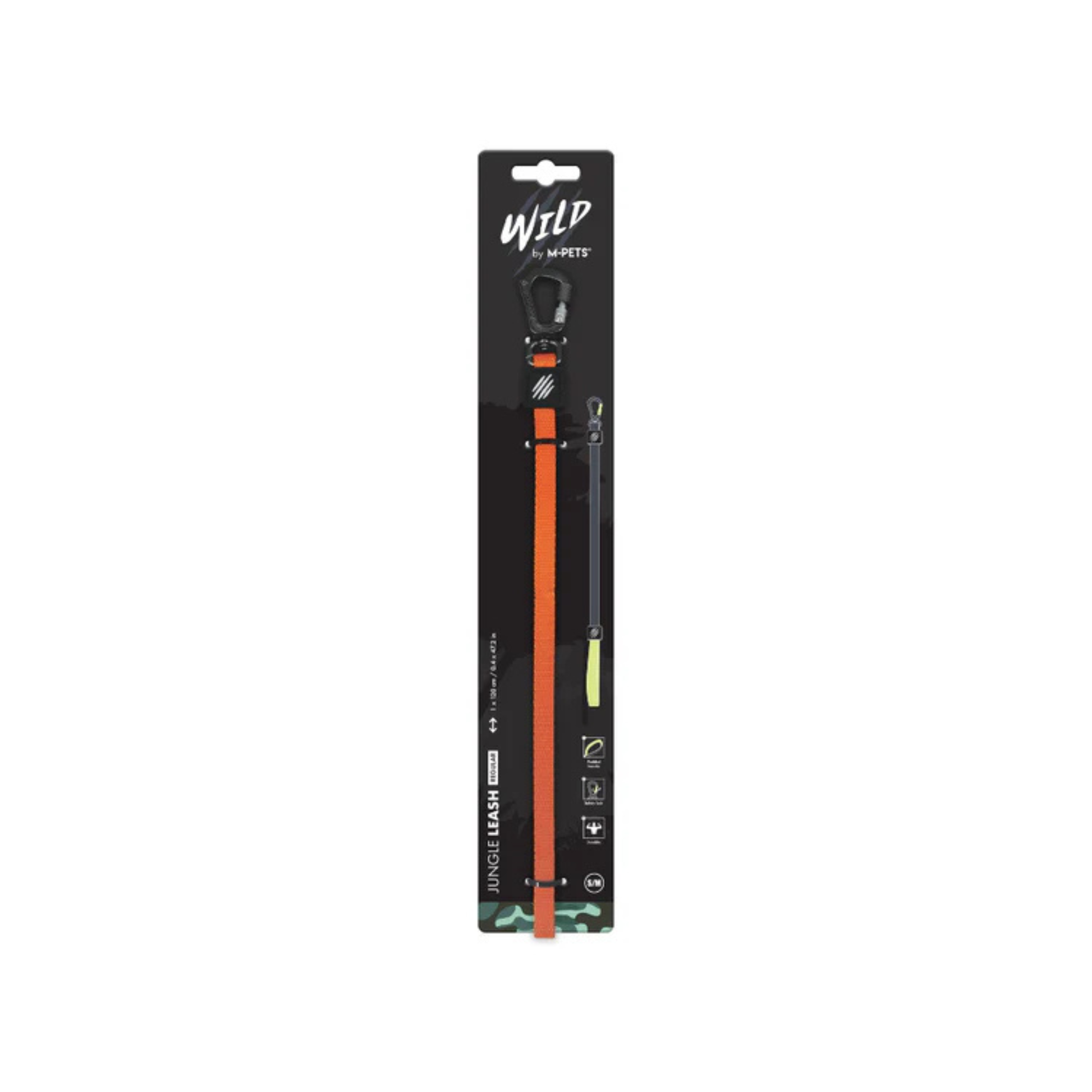 M-Pets WILD Jungle Regular Leash S-M - Rufftail