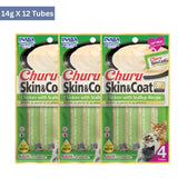Inaba Churu Skin & Coat Tuna with Scallop Recipe Cat Treats (14gx4)