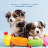 ZippyPaws Colorful Caterpillar Squeaky Stuffed Plush Dog Toy - Large - Rufftail