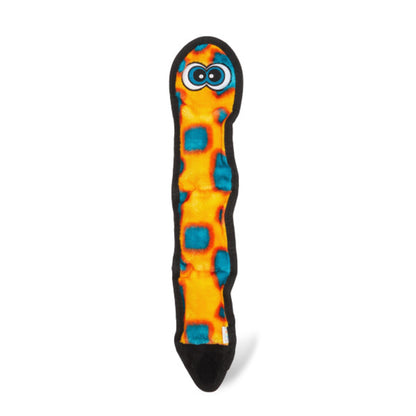 Outward Hound Durablez Snake Squeaky Interactive Dog Toy - Orange LG