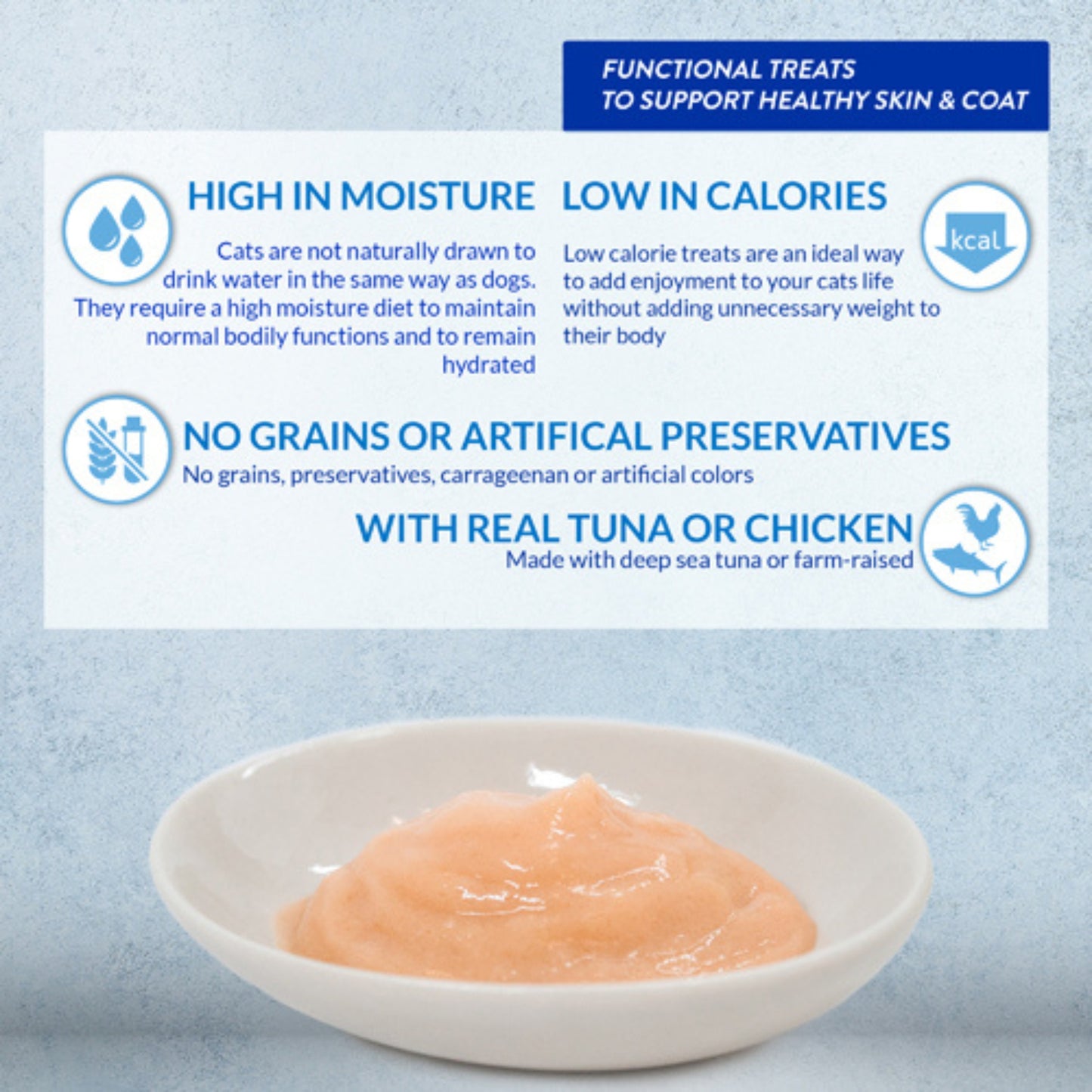 Inaba Churu Skin & Coat Chicken Recipe Cat Treats (14gx4)