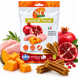 Farmina N&D Medium Maxi Dental Treats with Chicken, Pumpkin & Pomegranate