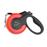 Fida Mars Series Heavy Duty 5m Retractable Dog Leash- Red - Rufftail Pune