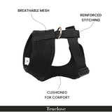 TRUELOVE Cat & Small Dog Harness Safe & Comfortable- Black product image 4 - Rufftail Pune