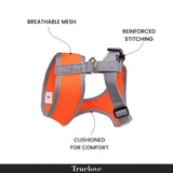 TRUELOVE Cat & Small Dog Harness Safe & Comfortable- Orange product image 4 - Rufftail Pune