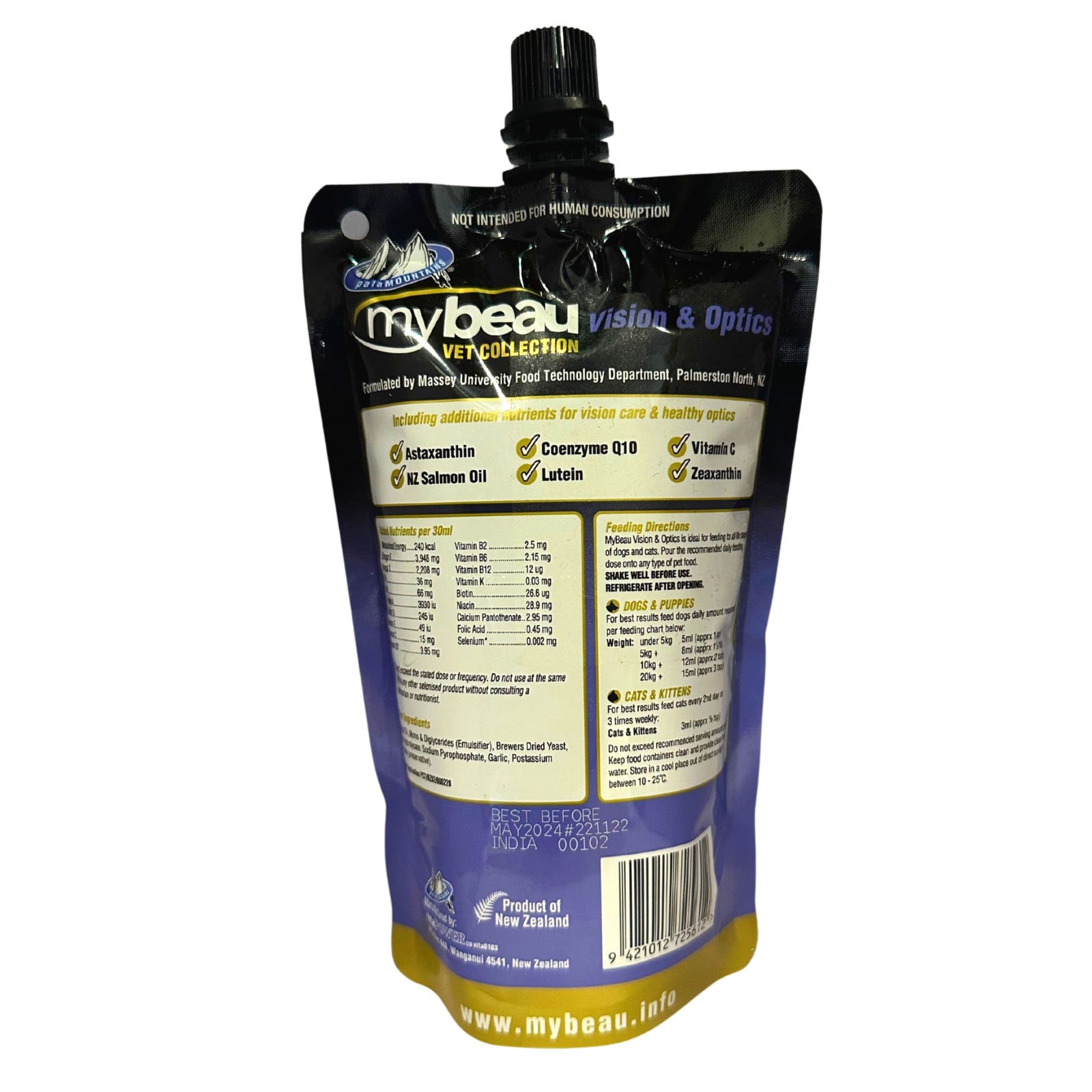 Palamountains MyBeau Supplement Vision and Optics for Dogs & Cats product image 3 - Rufftail Pune