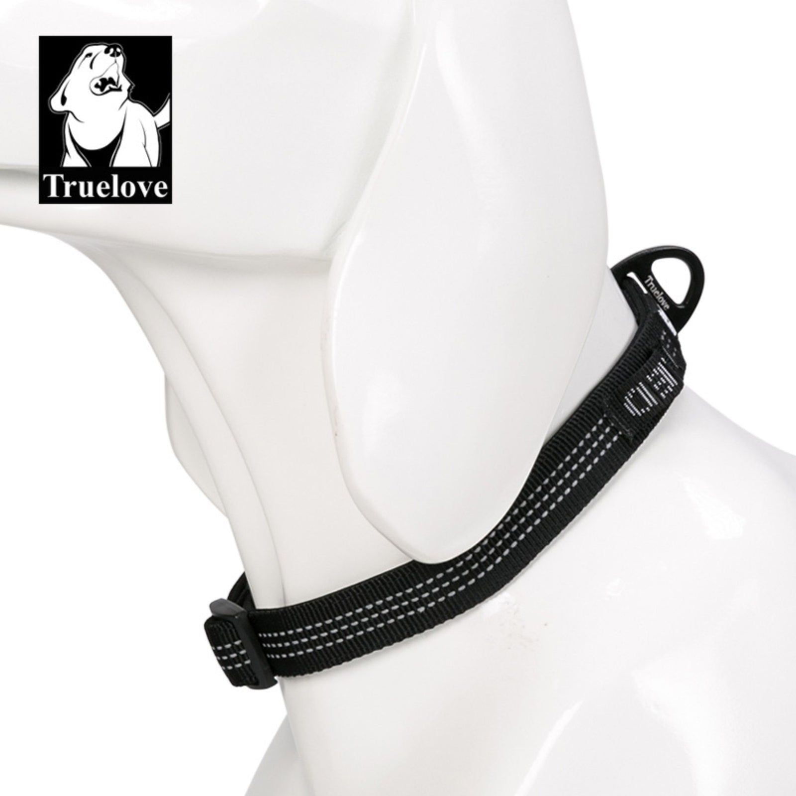 Truelove Padded Dog Collar: Comfort & Durability Redefined - GRAY - Rufftail