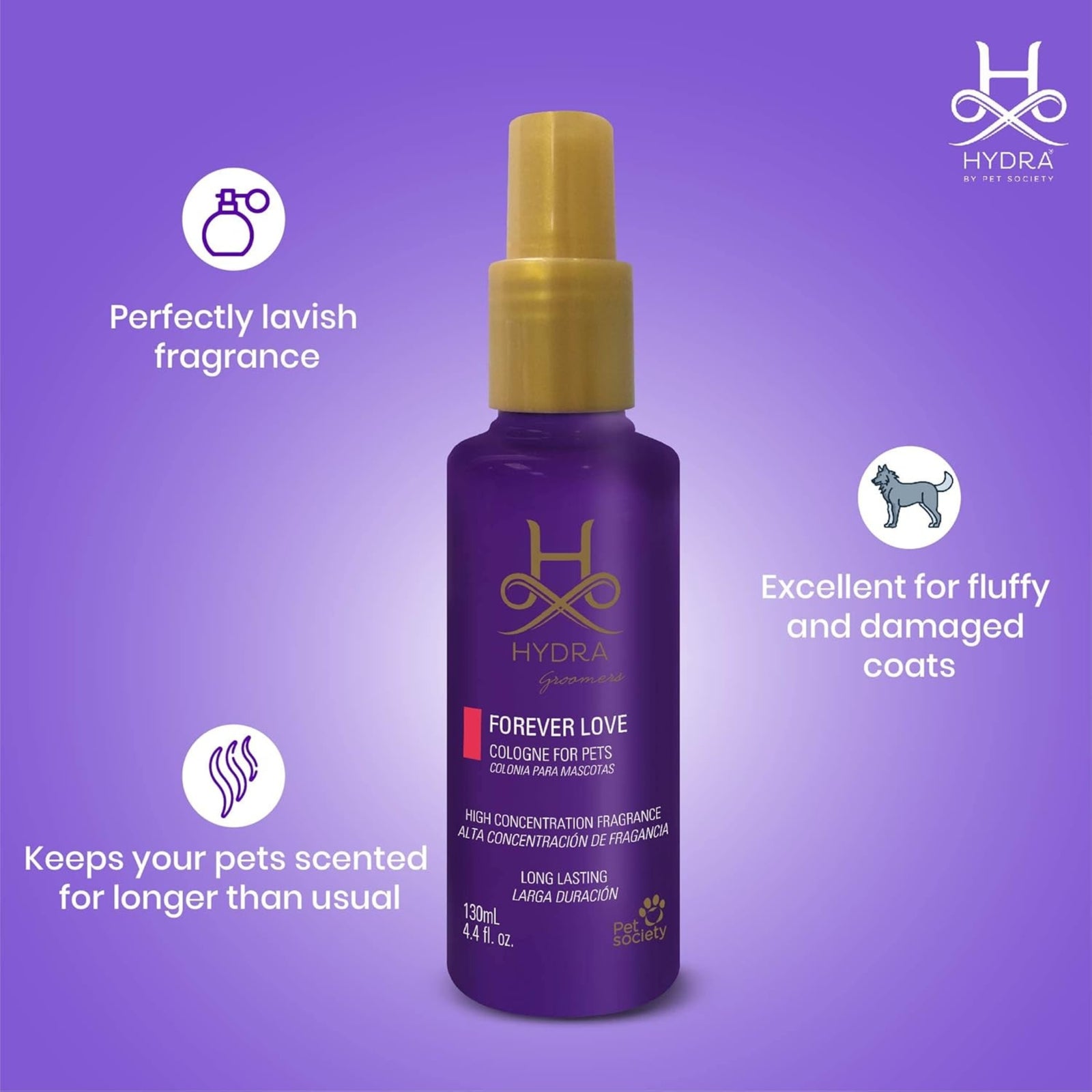 Hydra Forever VIP Long-Lasting Pet Cologne- 130ml product image 3 - Rufftail Pune
