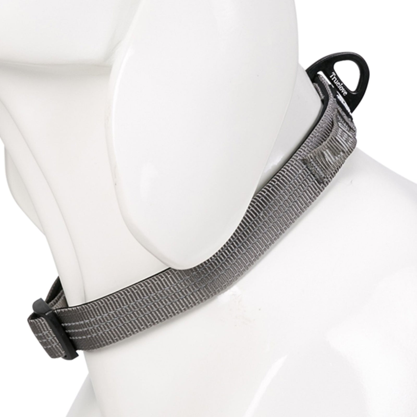 Truelove Padded Dog Collar- Gray product image 2 - Rufftail Pune