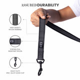 TRUELOVE Nylon Dog Leash: Durable, Reflective & Comfortable - Black - Rufftail