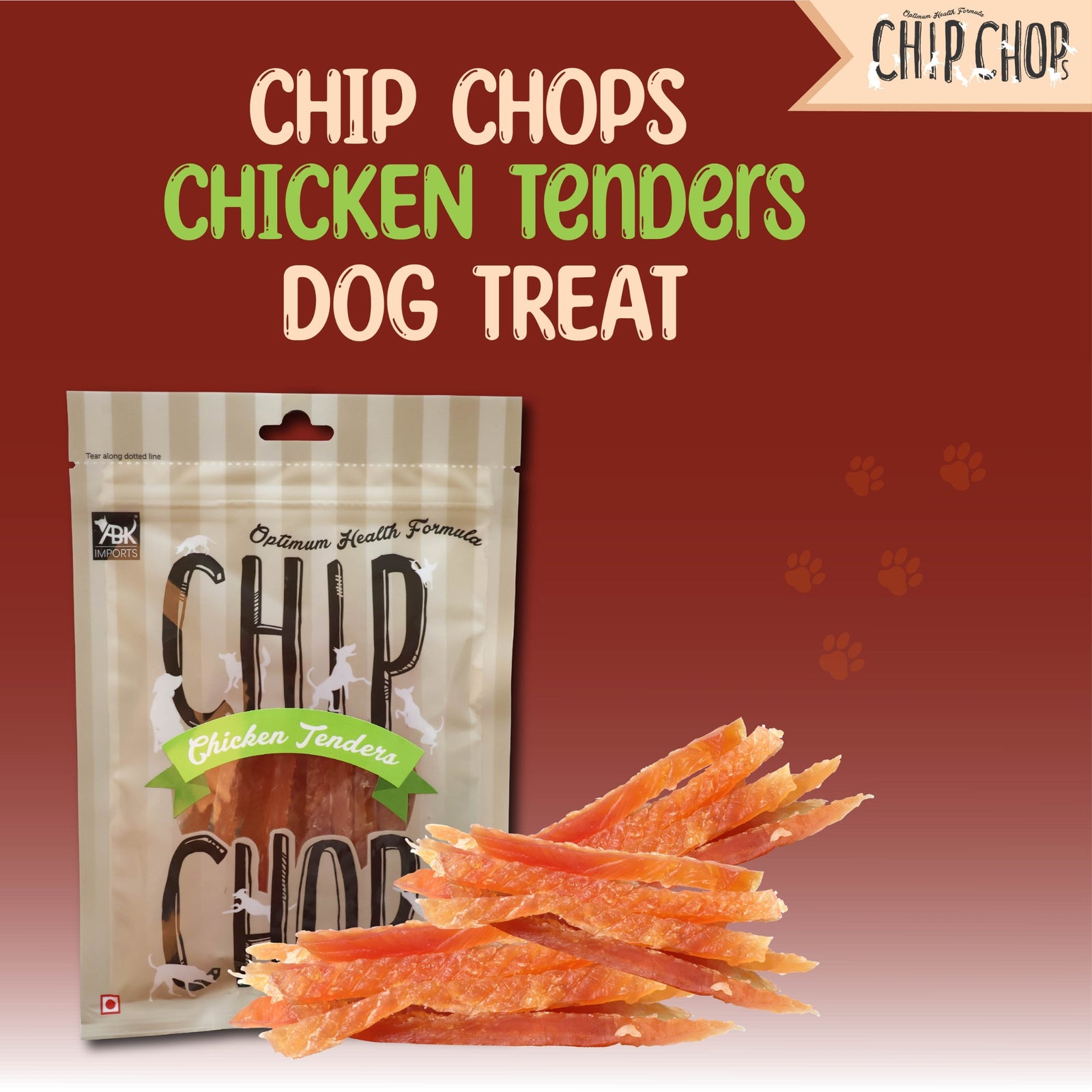 Chip Chops Chicken Tenders Treats- 250g product image 2 - Rufftail Pune