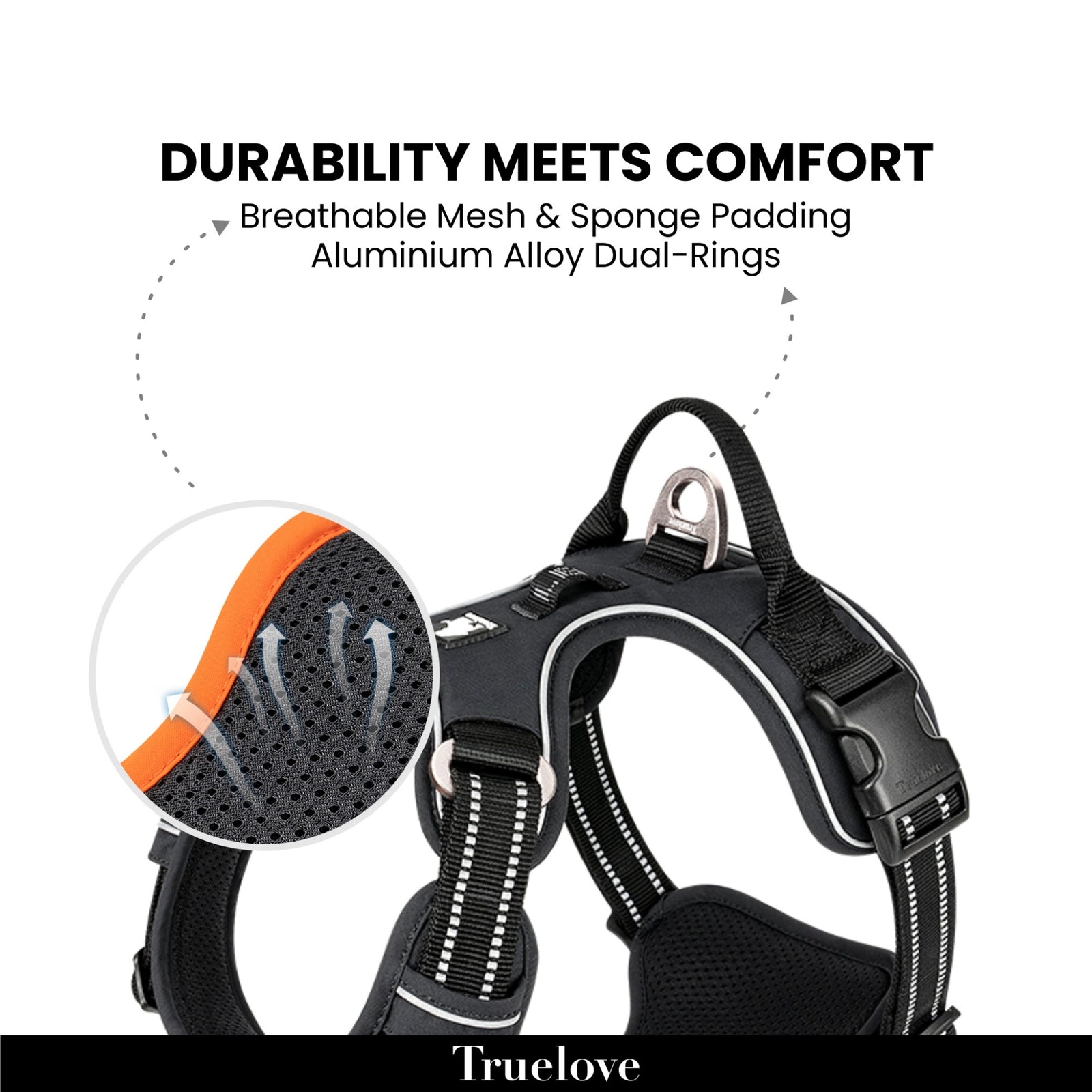 Truelove No-Pull Cordura Dog Harness product image 5 - Rufftail Pune
