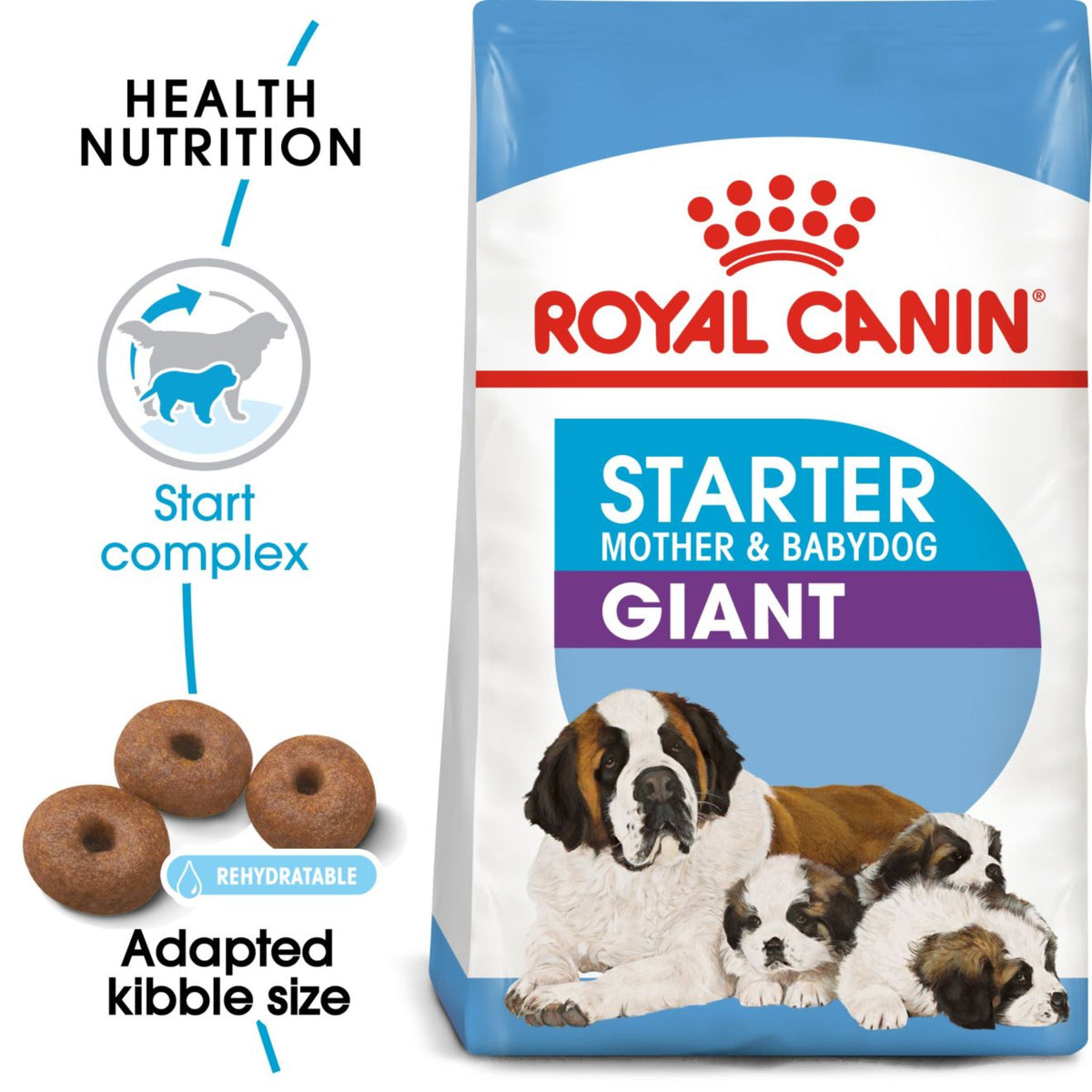 Royal Canin Giant Starter Dry Dog Food for Pregnant Dogs & Puppies - Rufftail