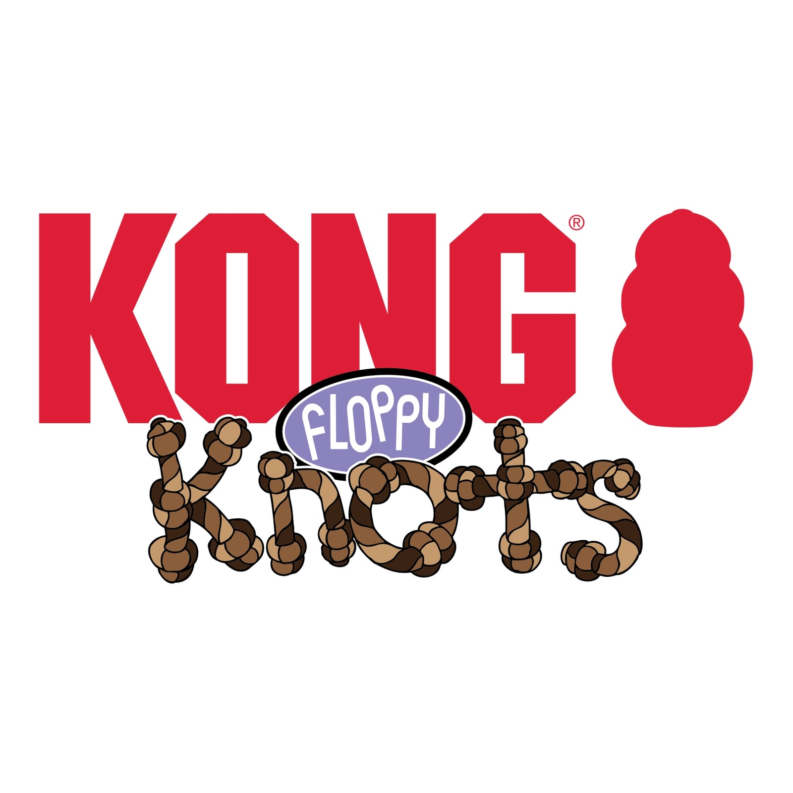 KONG Dog Toys Holiday Floppy Knots Fox - Fun & Durable Play - Rufftail