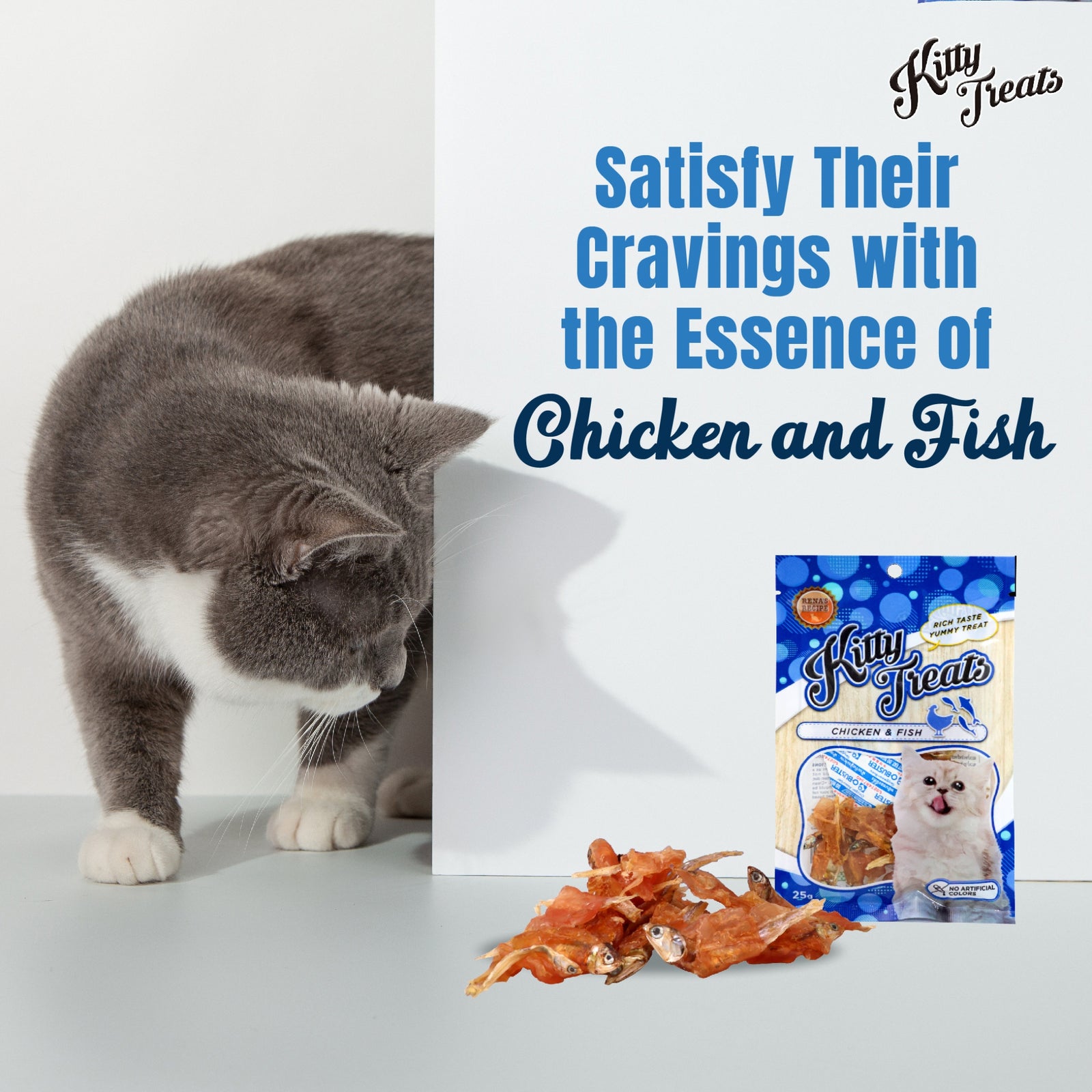 Kitty Treats Spiral Soft Chicken & Fish Cat Treat- 25g product image 4 - Rufftail Pune
