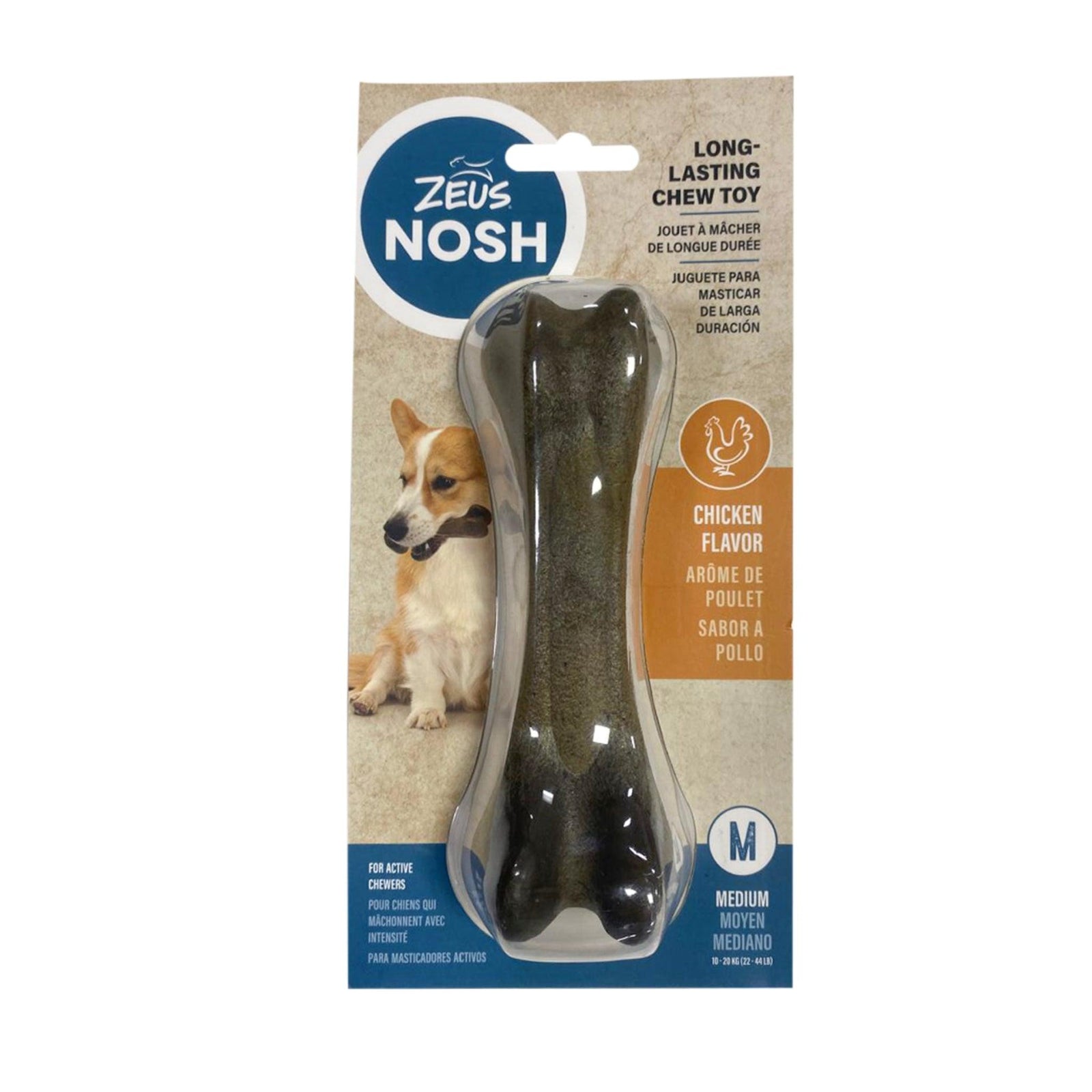 Zeus NOSH STRONG Chew Bone Chicken Flavor For Dogs - Rufftail