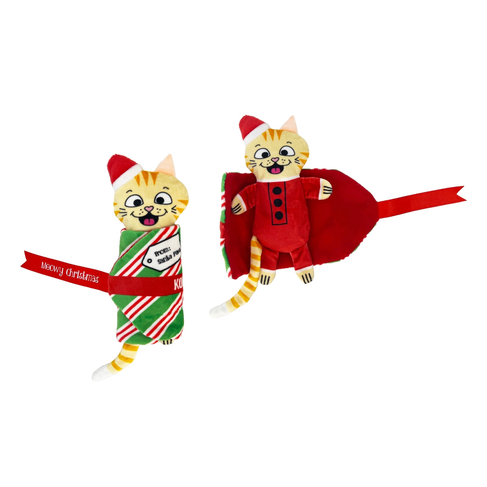 KONG Holiday Pull-A-Part Present Cat Toys- Fun & Engaging Toys - Rufftail