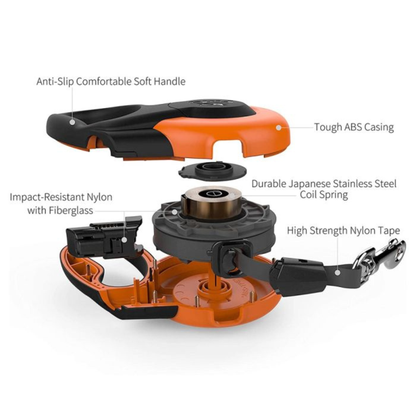 Fida Mars Series Heavy Duty 5m Retractable Dog Leash - Red