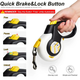 Fida AutoBrake Retractable Dog Leash- White Medium product image 5 - Rufftail Pune
