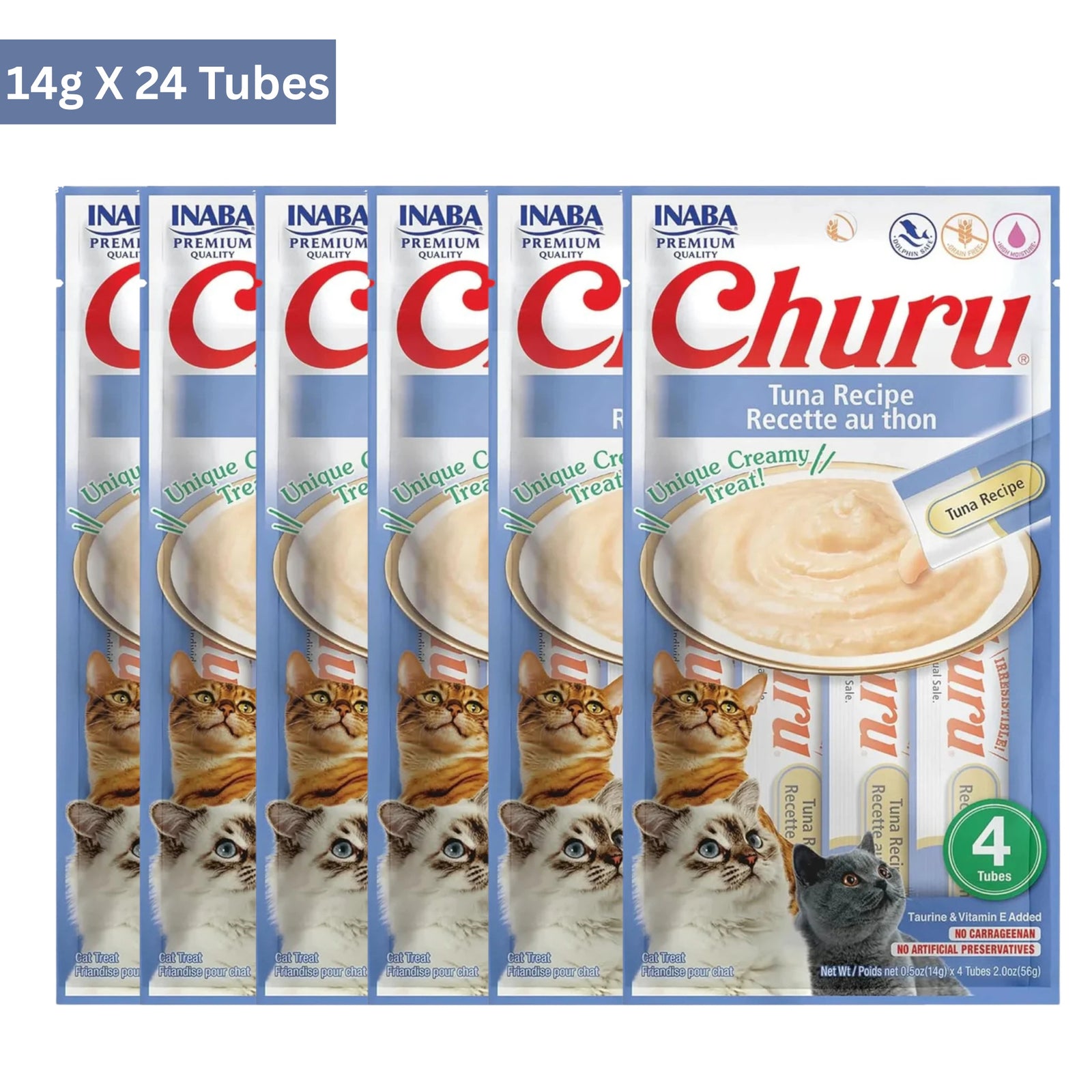 Inaba Churu Tuna Recipe Cat Treats (14gx4) - Rufftail