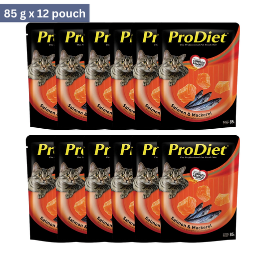 ProDiet Salmon & Mackerel Wet Pouch for Cats - Rufftail
