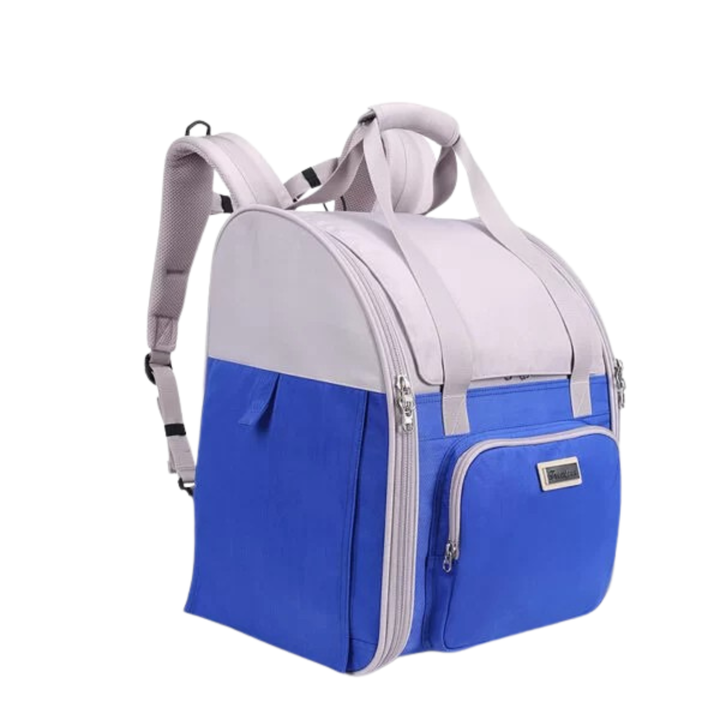 Truelove Pet Outdoor Travel Water Resistance Fabric Pet Shoulder Backpack- White Sand / Dazzling Blue - Rufftail Pune