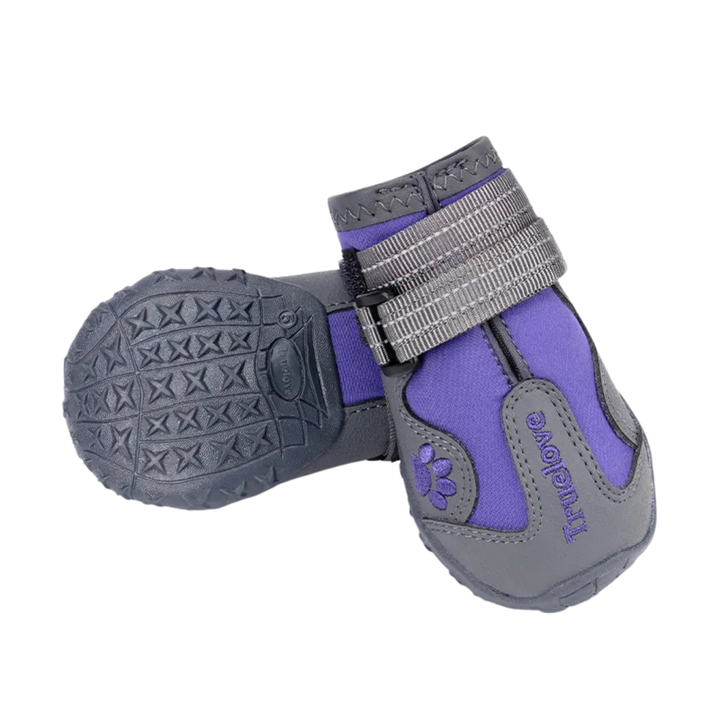 Truelove All Weather Shoes Pet Boots- Purple - Rufftail Pune